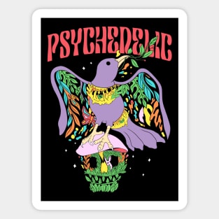 PSYCHEDELIC BIRD Magnet